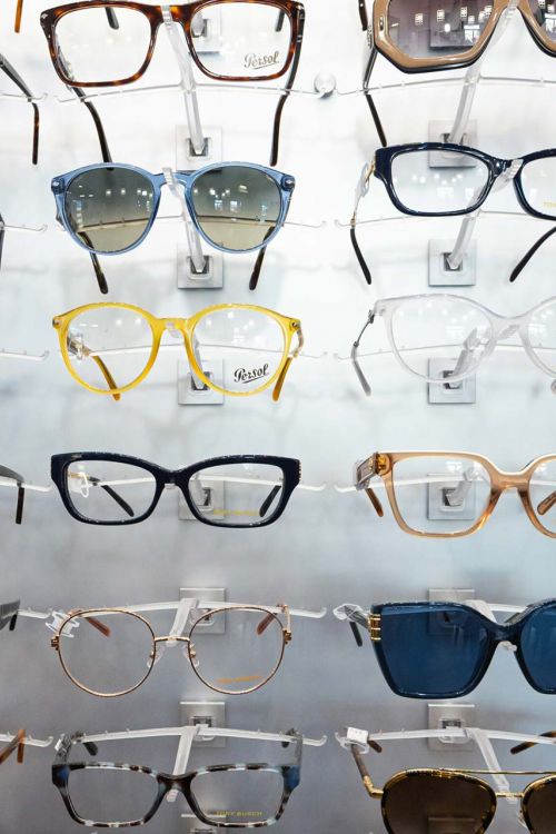Rows of glasses